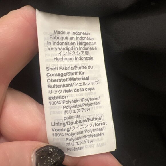 Madewell Sheer-Sleeve Ruffle Peplum Top Blouse Finch Moody Floral Black Small - Picture 9 of 14